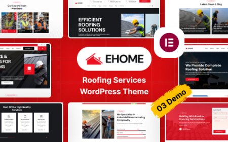 Ehome v1.0 - Roofing Services WordPress Theme