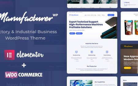 Manufacturer v1.3.13 - Factory and Industrial WordPress Theme