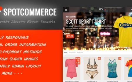 SpotCommerce - Blogger Shopping Template