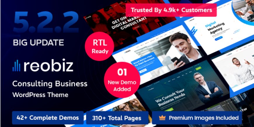 Reobiz -v.5.2.2 Consulting Business WordPress Theme