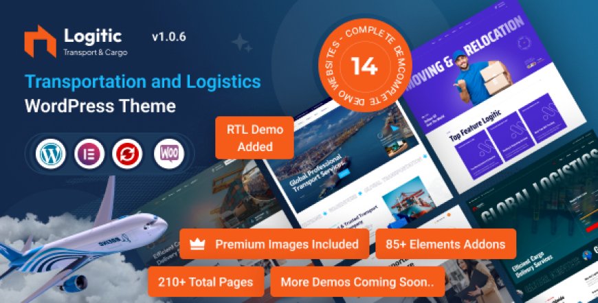 Logitic v1.0.6 - Transportation & Logistics WordPress Theme