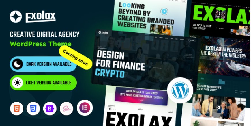 Exolax v1.0.1 - Creative Digital Agency WordPress Theme