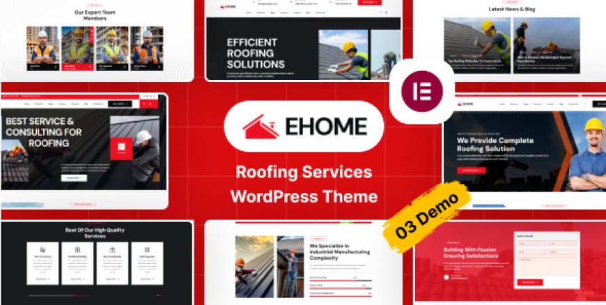 Ehome v1.0 - Roofing Services WordPress Theme