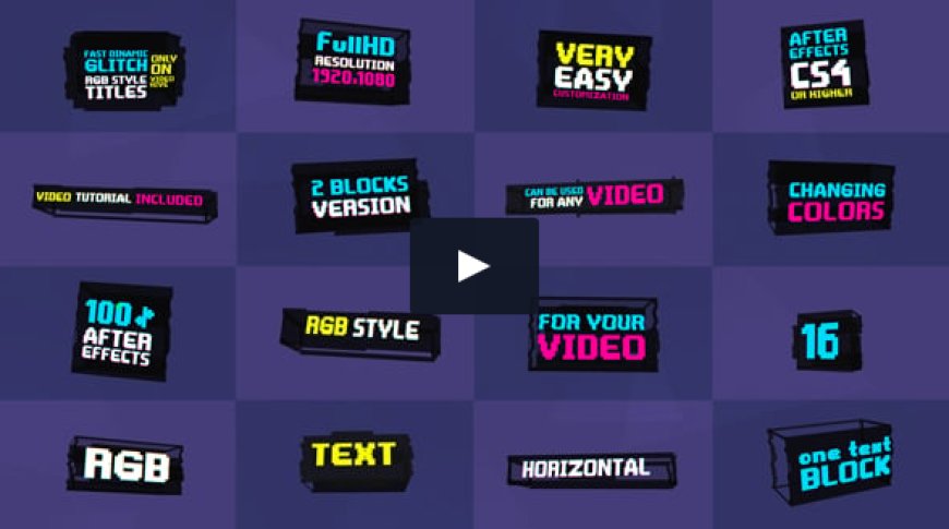 Glitch Cube Titles Pack