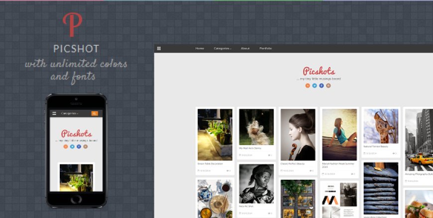 PicShots - Responsive Blogger Template