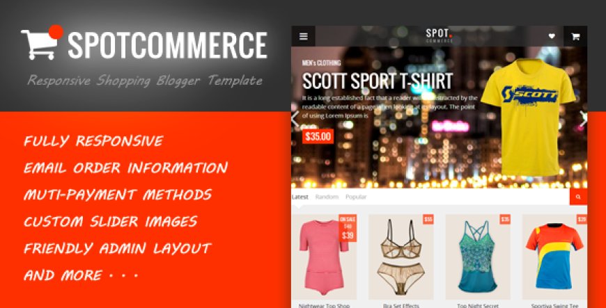 SpotCommerce - Blogger Shopping Template