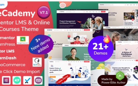 eCademy -v.7.1  Education LMS & Online Coaching Courses WordPress Theme