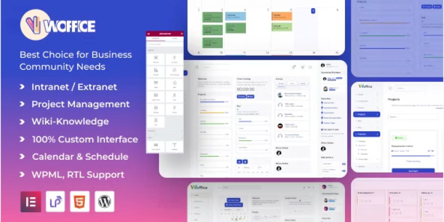 Woffice v5.4.22 - Intranet/Extranet WordPress Theme