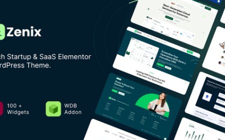 Zenix - Tech Startup & SaaS Elementor WordPress Theme v-5.0