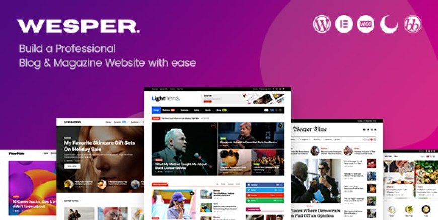 Wesper - WordPress Theme for Blogs & Magazines v.1.1.7