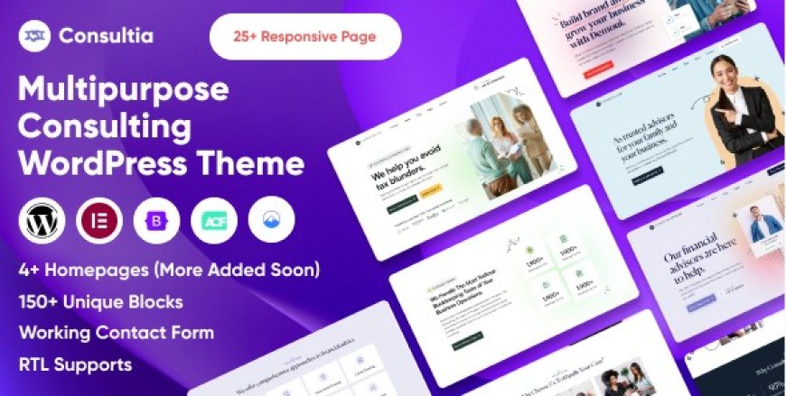 Consultia - Multipurpose Consulting WordPress Theme v-1.0